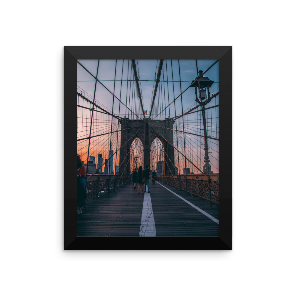 Sunset Over The Brooklyn Bridge